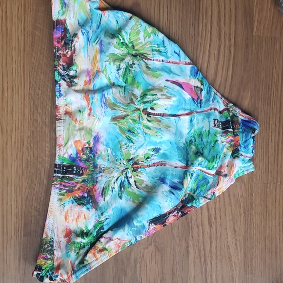 Seafolly Australia Tropical Print Bikini Swim Bottom Women's Size 8 - Picture 2 of 8